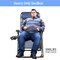 Costway Oversize Lounge Chair Patio Heavy Duty Folding Recliner